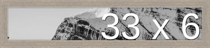 Frame It Easy 33 x 6 Rustic Gray Wood Frame