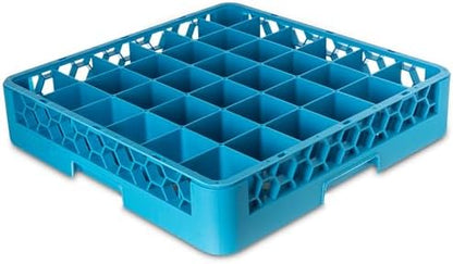 Carlisle FoodService Products RG3614 OptiClean 36 Compartment Glass Rack, 2.94" Compartments, Blue (Pack of 6)