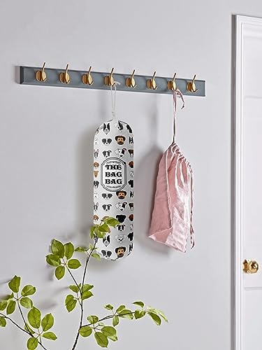 Grocery Bags Holder Organizer For Shopping Bags, Wall Mount Plastic Bags Storage Container Dispensers, Pet Lovers Home Kitchen Bags, The Bag Bag Grocery Bag Holder, Gifts For Women Dog Mom Dad (G-9)