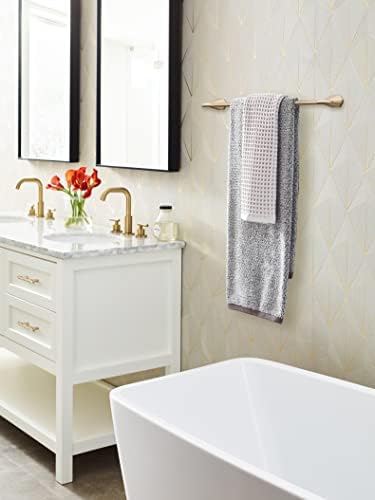 Amerock BH36044CZ | Champagne Bronze Towel Bar | 24 inch (610 mm) Center-to-Center Towel Rack | St. Vincent | Bathroom Towel Holder | Bathroom Hardware | Bath Accessories
