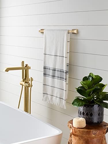 Amerock BH36013CZ | Champagne Bronze Towel Bar | 18 inch (457 mm) Center-to-Center Towel Rack | Highland Ridge | Bathroom Towel Holder | Bathroom Hardware | Bath Accessories