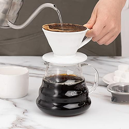 Restaurantware 22 oz Round Clear Glass Range Coffee Server Carafe
