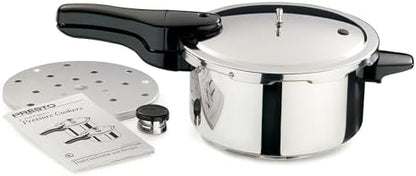 Presto 01341 4-Quart Stainless Steel Pressure Cooker