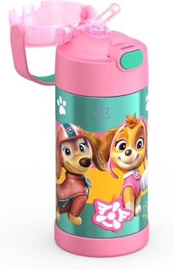 THERMOS FUNTAINER Water Bottle with Straw, 12oz, Paw Patrol Girl
