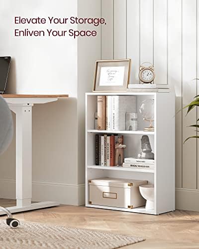 VASAGLE 3-Tier Bookshelf, Storage Organizer, 23.6 x 9.4 x 32 Inches