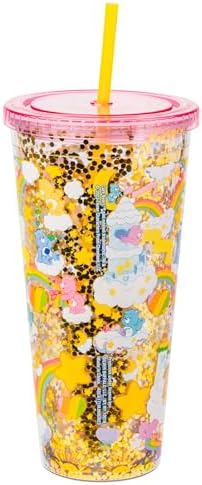 Silver Buffalo Care Bears Rainbow Stars, Plastic Cold Cup, 32oz