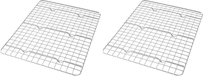 USA Pan Quarter Sheet Oven Safe Nonstick Baking and Cooling Rack (Pack of 2)