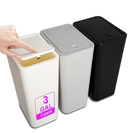 N. NETDOT 3 Pack Small Trash Can
