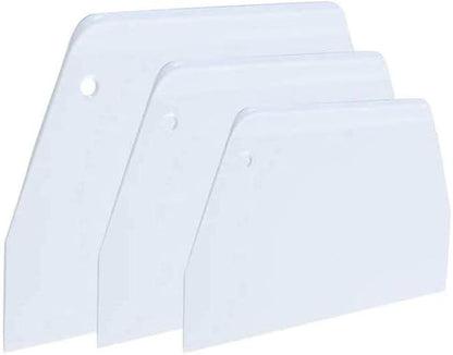 Luckycivia 3-Piece Trapezoidal Plastic Scraper