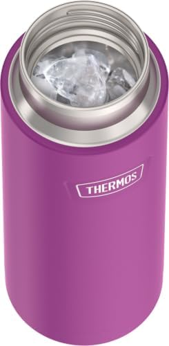 THERMOS ICON SERIES, Stainless Steel Water Bottle with Spout - 24 Ounce, Plum - Vacuum Insulated Water Bottle with Lid