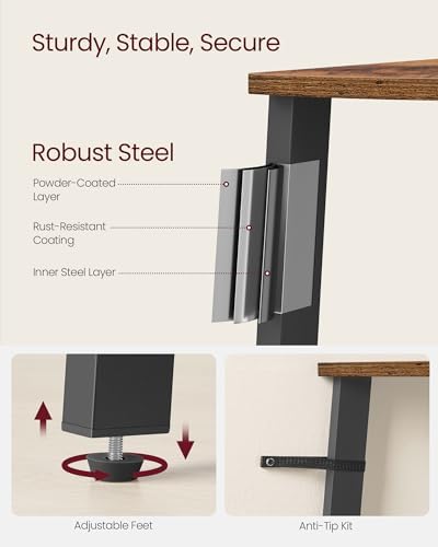VASAGLE 4-Tier Corner Shelf Stand, Modern Ladder Shelf