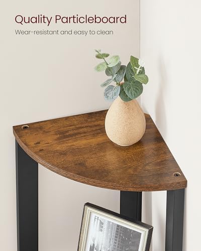 VASAGLE 4-Tier Corner Shelf Stand, Modern Ladder Shelf