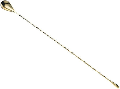 Barfly Teardrop Bar Spoon, End 15 3/4" (40 cm), Gold