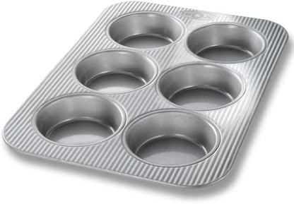 USA Pan Bakeware Nonstick Mini Round Cake Pans, Aluminized Steel
