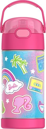 THERMOS FUNTAINER Water Bottle with Straw, 12oz, Barbie