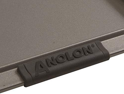 Anolon Advanced Nonstick Bakeware with Grips, Nonstick Cookie Sheet / Baking Sheet - 10 Inch x 15 Inch, Gray