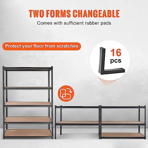 VEVOR Storage Shelves 5-Tier Adjustable 2000 lbs 48"x18"x72" Shelving Unit