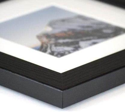 Frame It Easy 33 x 30 Black Grain Wood Frame