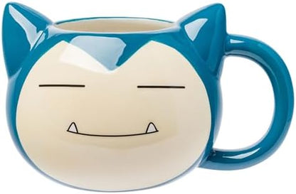 Silver Buffalo Pokémon Snorlax Face, 3D Sculpted Mug, 20oz