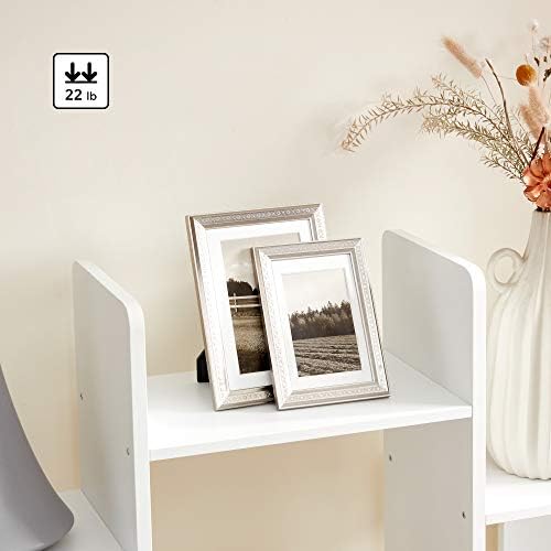 VASAGLE Bookshelf with 13 Storage Shelves, 9.8 x 33.9 x 55.1 Inches