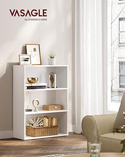 VASAGLE 3-Tier Bookshelf, Storage Organizer, 23.6 x 9.4 x 32 Inches