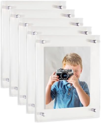 ArtToFrames 18x22 Inch Double Panel Floating Acrylic Picture Frame comes