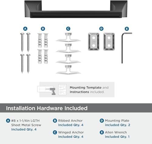 Amerock Mulholland 9" Matte Black Towel Bar