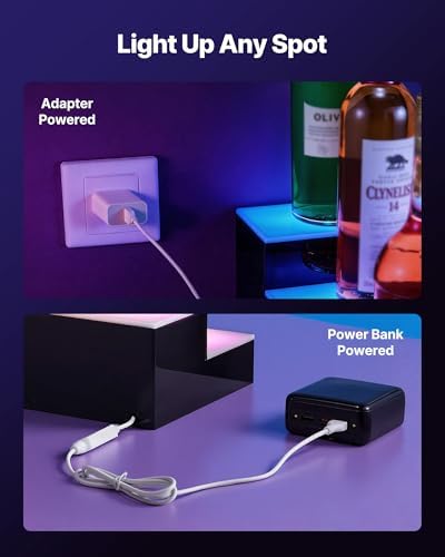 VEVOR LED Lighted Liquor Bottle Display, 2 Tiers 40 inches, Supports USB, Acrylic Illuminated Home Bar Shelf Display with RF Remote & App Control, 9 Static Colors, Timing Mode, for 20-28 Bottles