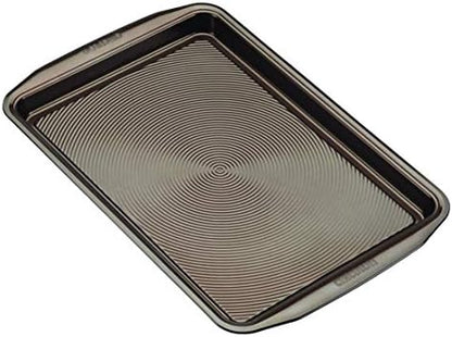 Circulon Bakeware Nonstick Cookie Pan Set, Cookie Sheets for Baking, 2-Pieces, Chocolate Brown