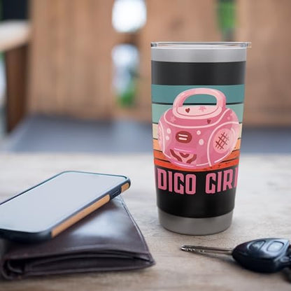 Indigo Girls Vintage Boombox Stainless Steel Insulated Tumbler