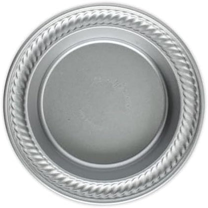 Nordic Ware Naturals Compact 5-Inch Pie Pan - Natural Uncoated Aluminum,Toaster Oven, Counter Ovens, Air Fryer and Broiler Safe, Personal Size
