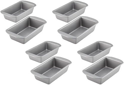 Farberware Bakeware Meatloaf/Nonstick Baking Loaf Pan Set, Two 9-Inch x 5-Inch, Gray (Pack of 4)