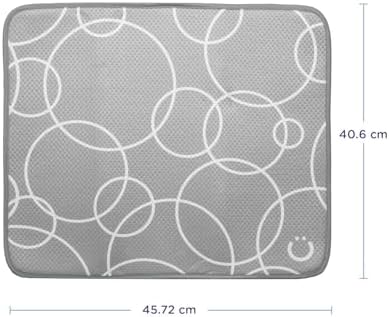 Ubbi Microfiber Dish Drying Mat, Gray 2-Pack