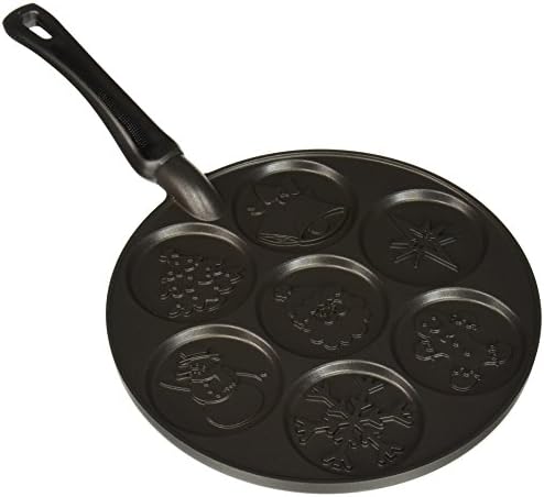 Nordic Ware Holiday Pancake Pan, Black 0.6 cup