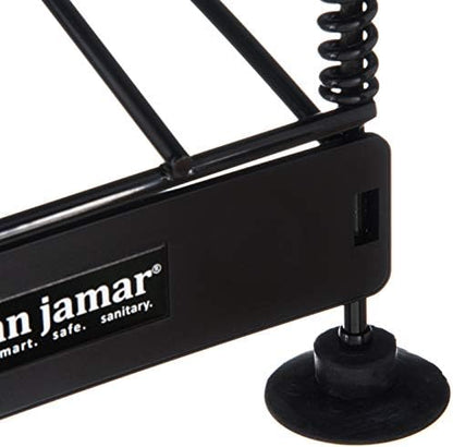 San Jamar Three Cup Dispenser Rack for 8–44 Oz Cups with Adjustable Coils – 4-Tier Countertop Cup Dispensers – Suction Feet and Lid Organizer for Restaurants and Kitchens