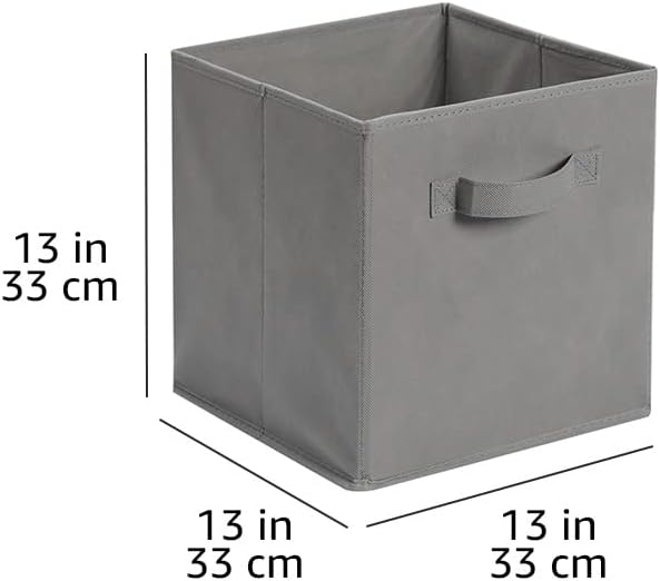 Amazon Basics Collapsible Fabric Storage Cube Bins Organizer