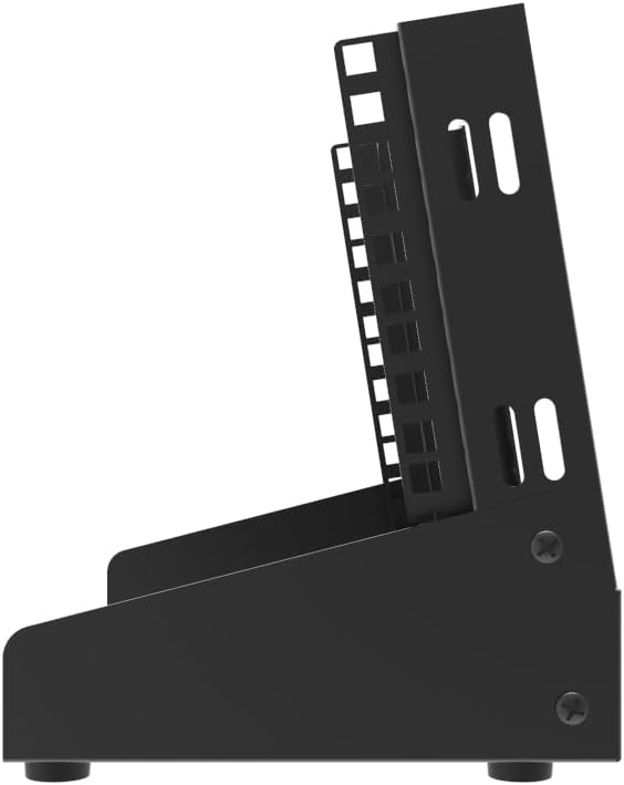 QiaoYoubang 10 inch Small Desktop Network Rack, 4U Mini Open Frame Desktop