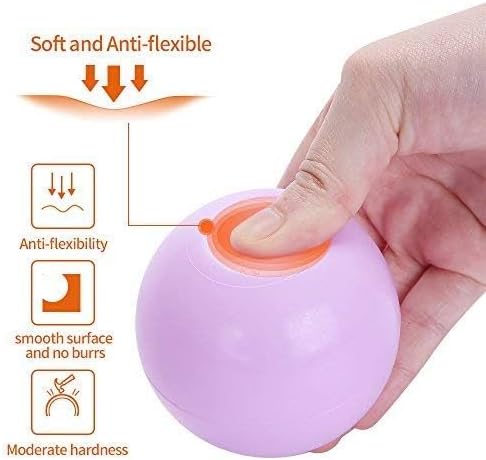 PlayMaty Ball Pit Balls - 2.75inches Plastic Phthalate & BPA Free Balls Crush Proof Stress Balls Swim Pit Fun Toy with Storage Bag for Baby Playhouse Birthday Party DecorationPack of 50