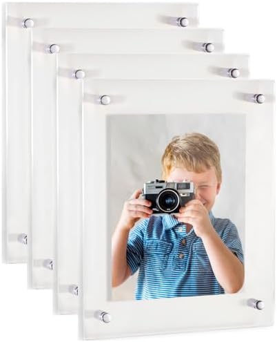 ArtToFrames 11x14 Inch Double Panel Floating Acrylic Picture Frame comes