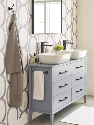 Amerock Mulholland 9" Matte Black Towel Bar