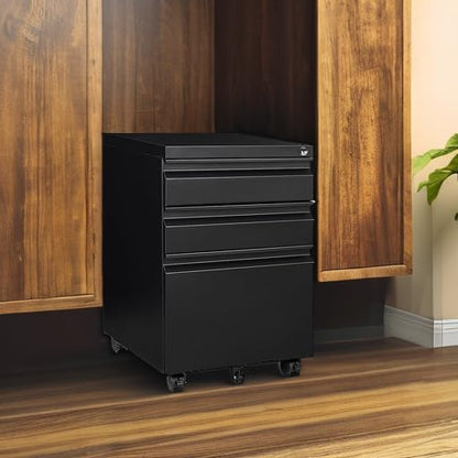 3 Drawer Mobile File Cabinet