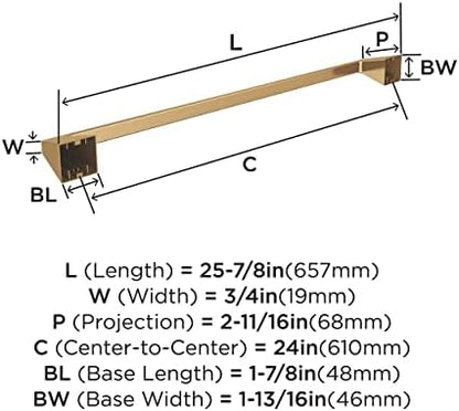 Amerock Blackrock 24" Champagne Bronze Towel Bar
