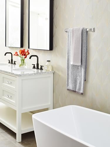Amerock Revitalize Polished Nickel 18 inch (457 mm) Center-to-Center Towel Bar, BH36033PN