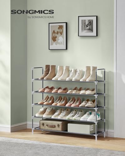 SONGMICS 5-Tier Shoe Rack, Shoe Storage for Hallway Closet