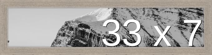 Frame It Easy 33 x 7 Rustic Gray Wood Frame