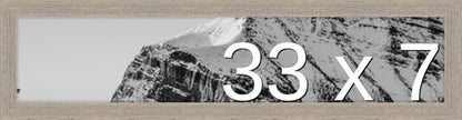 Frame It Easy 33 x 7 Rustic Gray Wood Frame