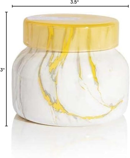 Capri Blue Modern Marble Jar Candles - Luxury Scented Candles for Home - Long Lasting Soy Wax Blend - Scented Home Decor Gifts - Pineapple Flower (8 oz)