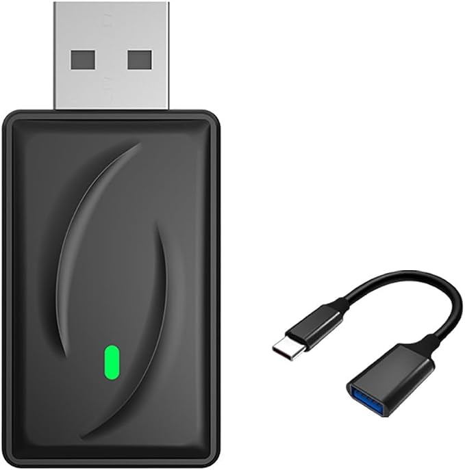 Wireless Android Auto Adapter for BMW i3 2019-2025,Fast Auto-Connect Android Auto Wireless Adapter,Plug and Play Mini Stable Adapter,A