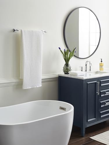 Amerock Glacio 18" Clear/Polished Nickel Towel Bar