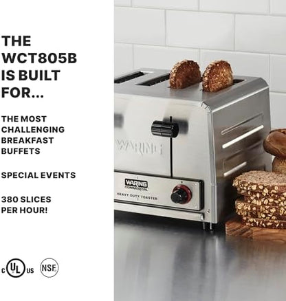 Waring 4-Slot Toaster with 360 Slices an Hour